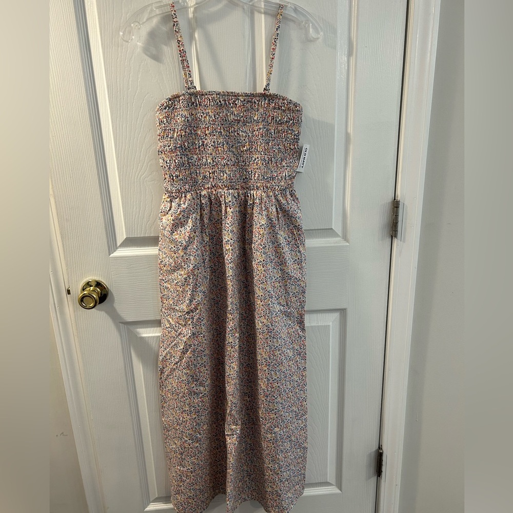 Old Navy Smocked Midi Floral Sundress